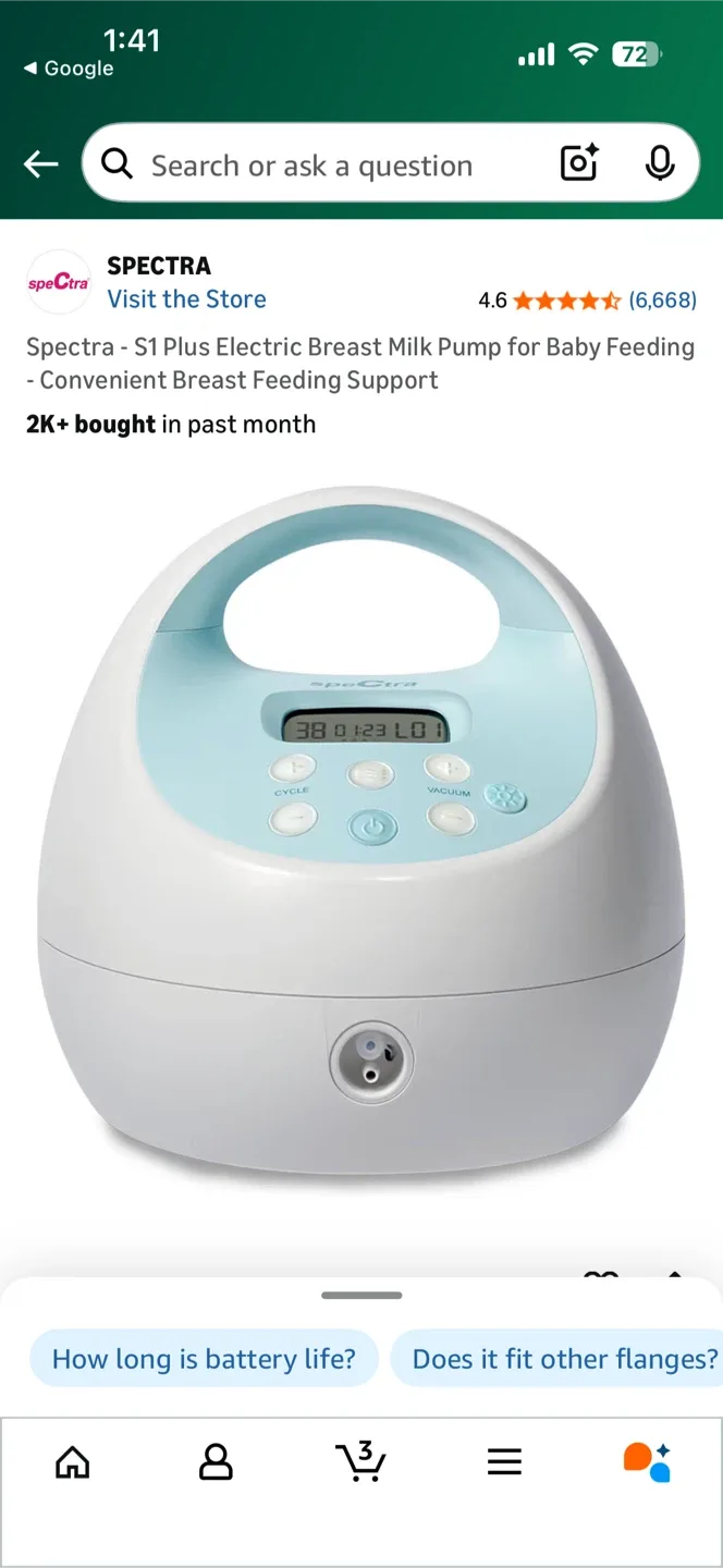 Spectra S1 Plus Premier Rechargeable Breast Pump image indicator(7)