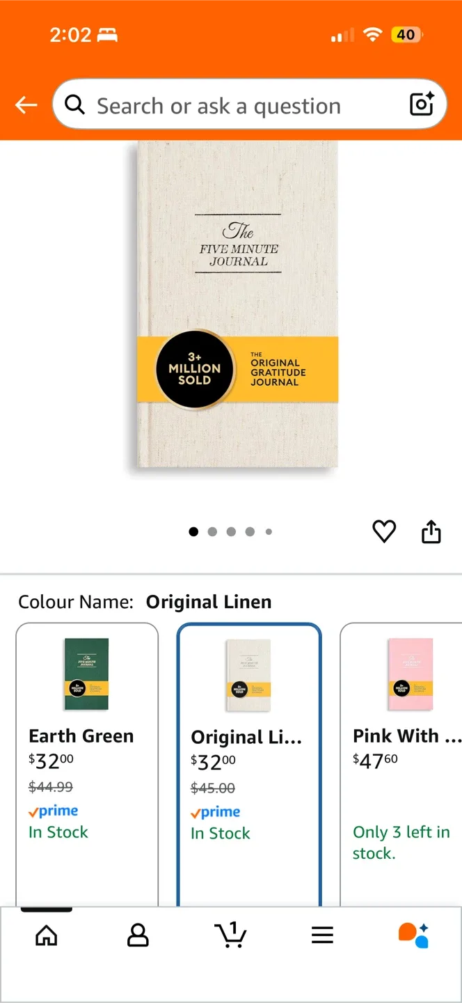 The Five Minute Journal - Original Linen image indicator(5)