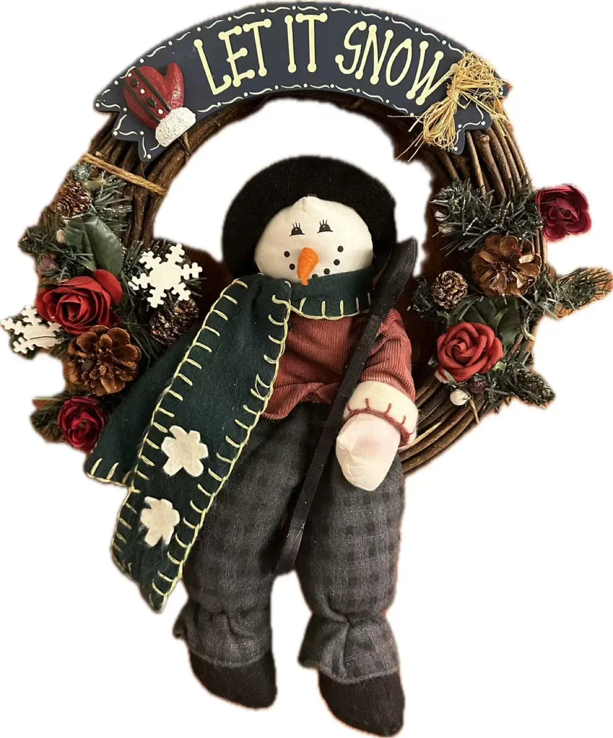 Snowman Christmas Wreath