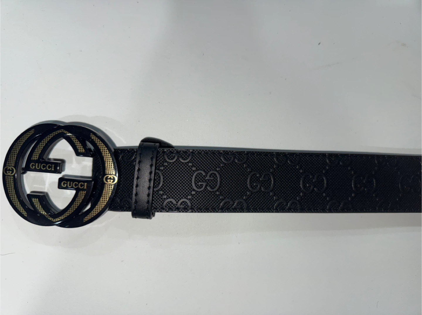 Gucci Black Leather Belt, Size 130-52 - photo 2