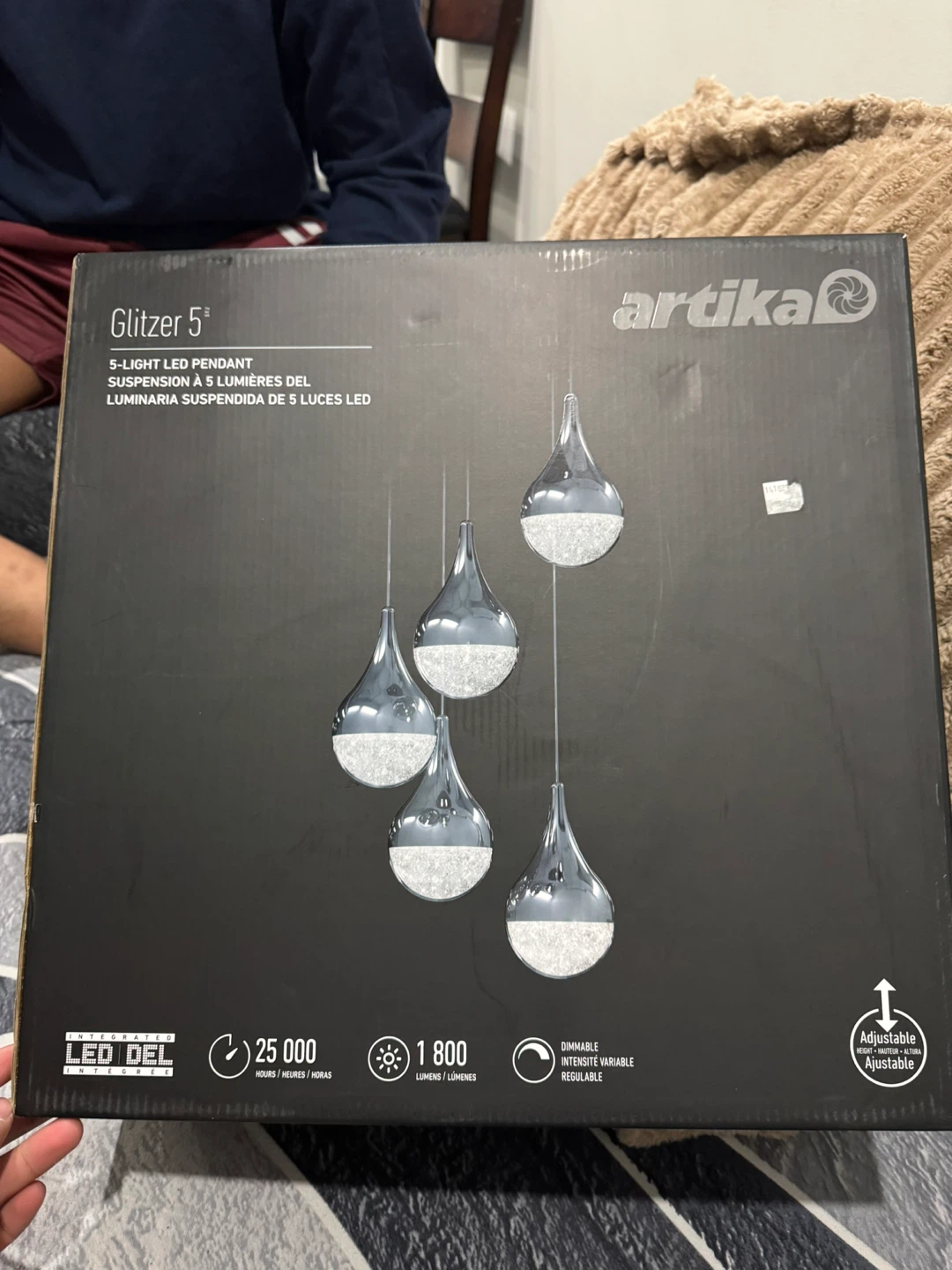 Artika Glitzer 5 5-Light LED Pendant - New in Box!