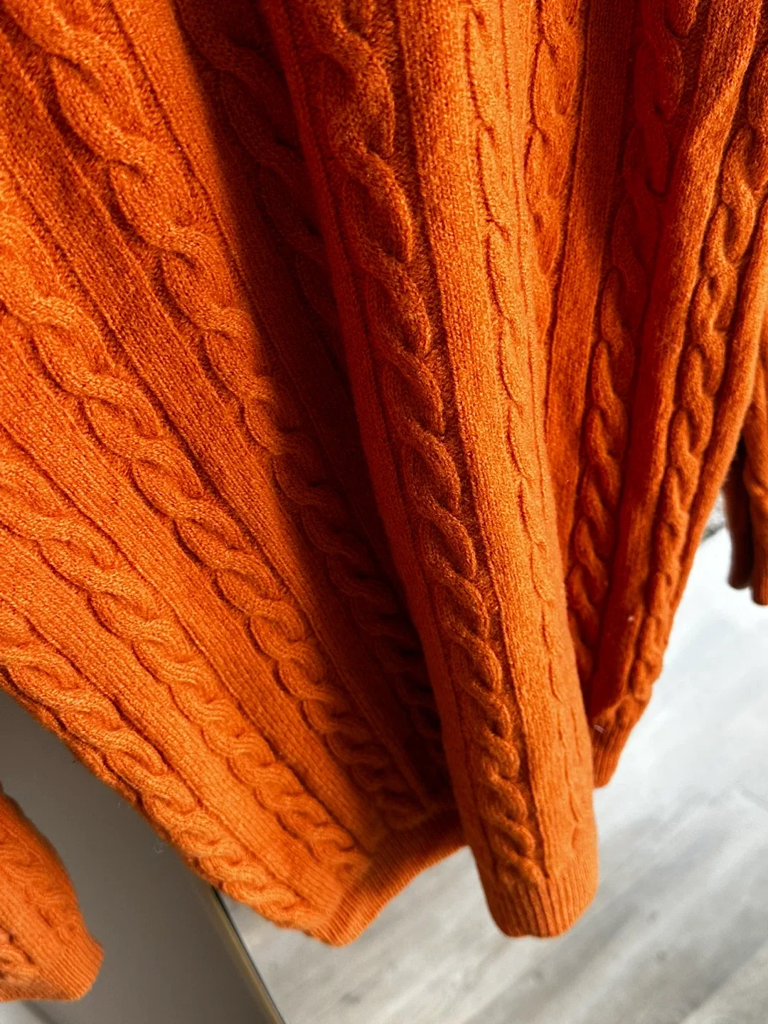 St Michael Marks & Spencer Orange Wool Sweater - Size 10 image indicator(2)