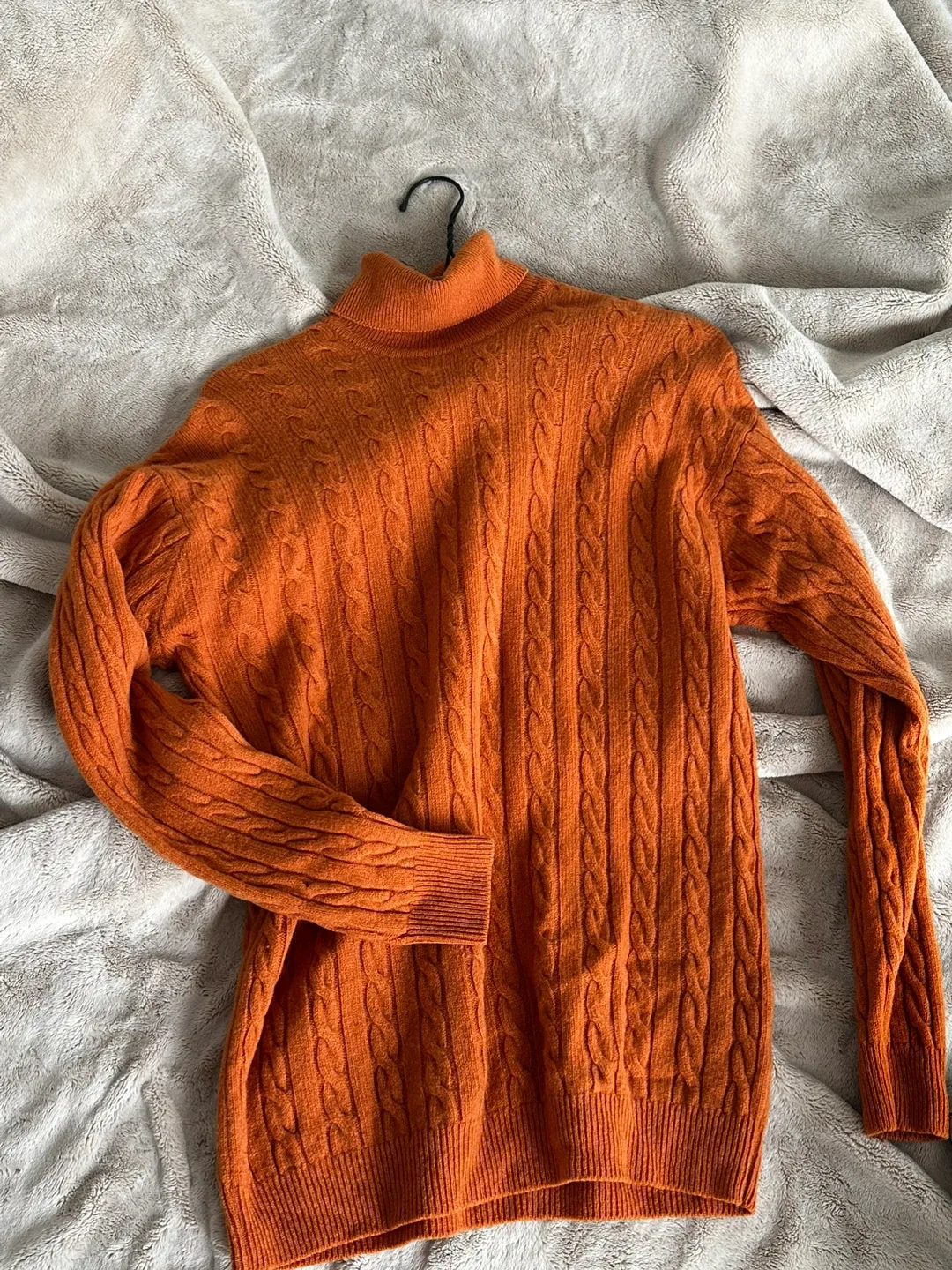 St Michael Marks & Spencer Orange Wool Sweater - Size 10