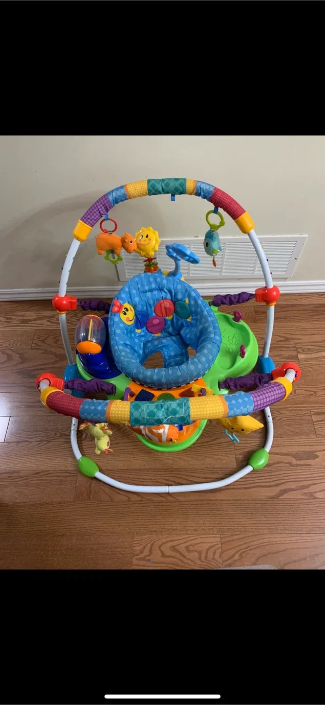 Play Bouncer with Toys and Lights for Babies