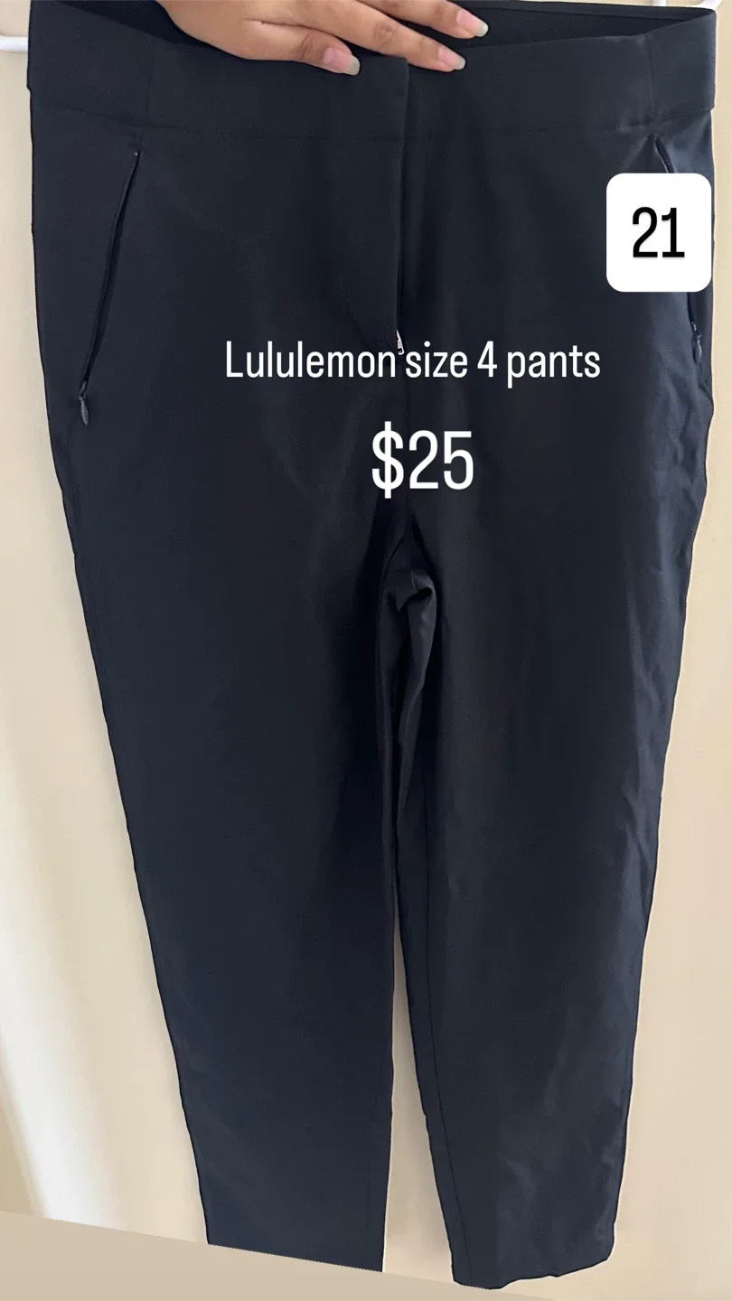 Lululemon Black Pants - Size 4