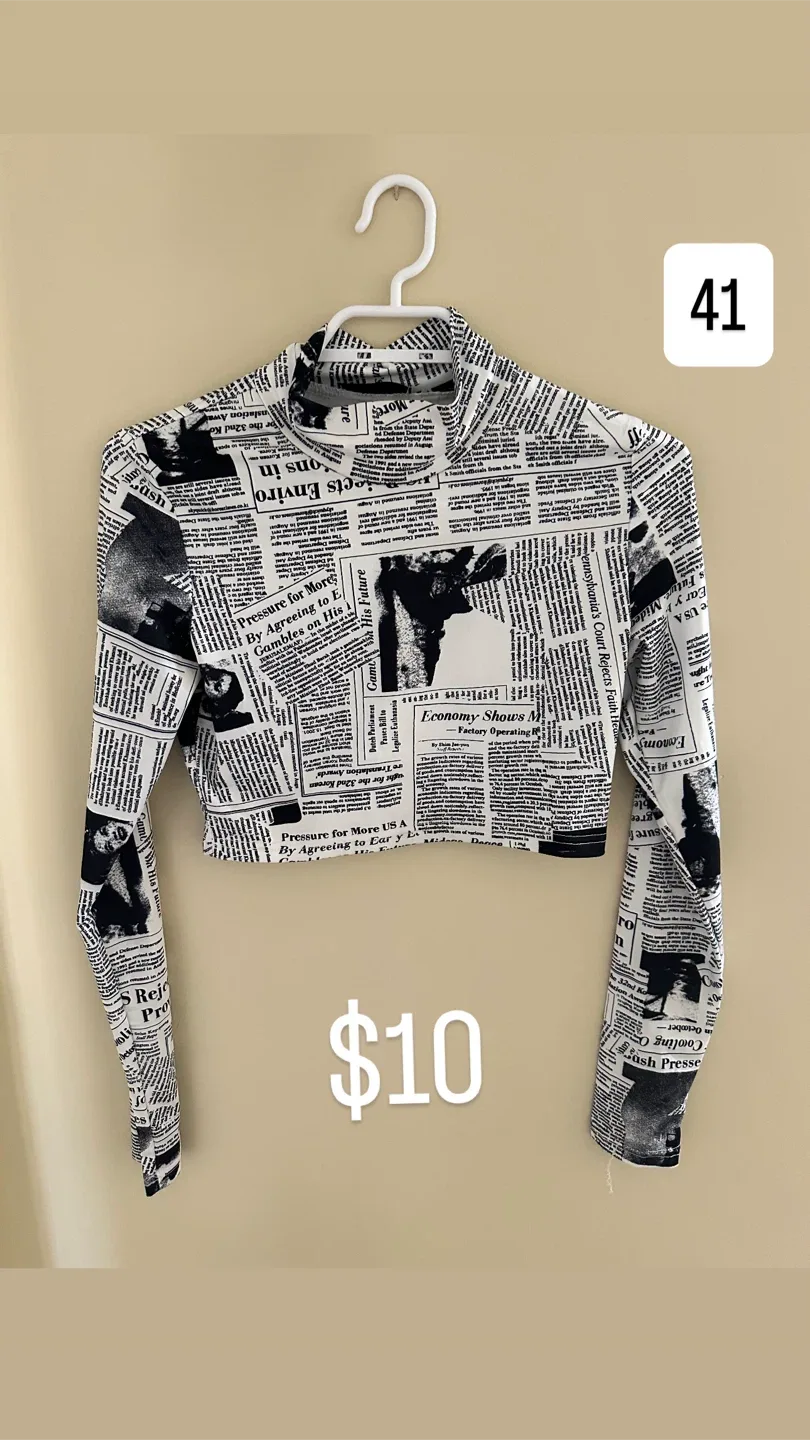 Forever 21 Swirl Crop Top