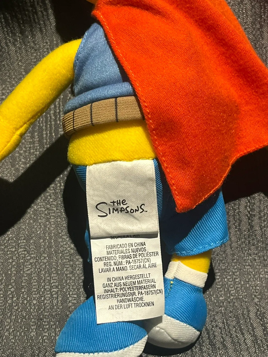 The Simpsons Bart Simpson Superhero Plush image indicator(3)