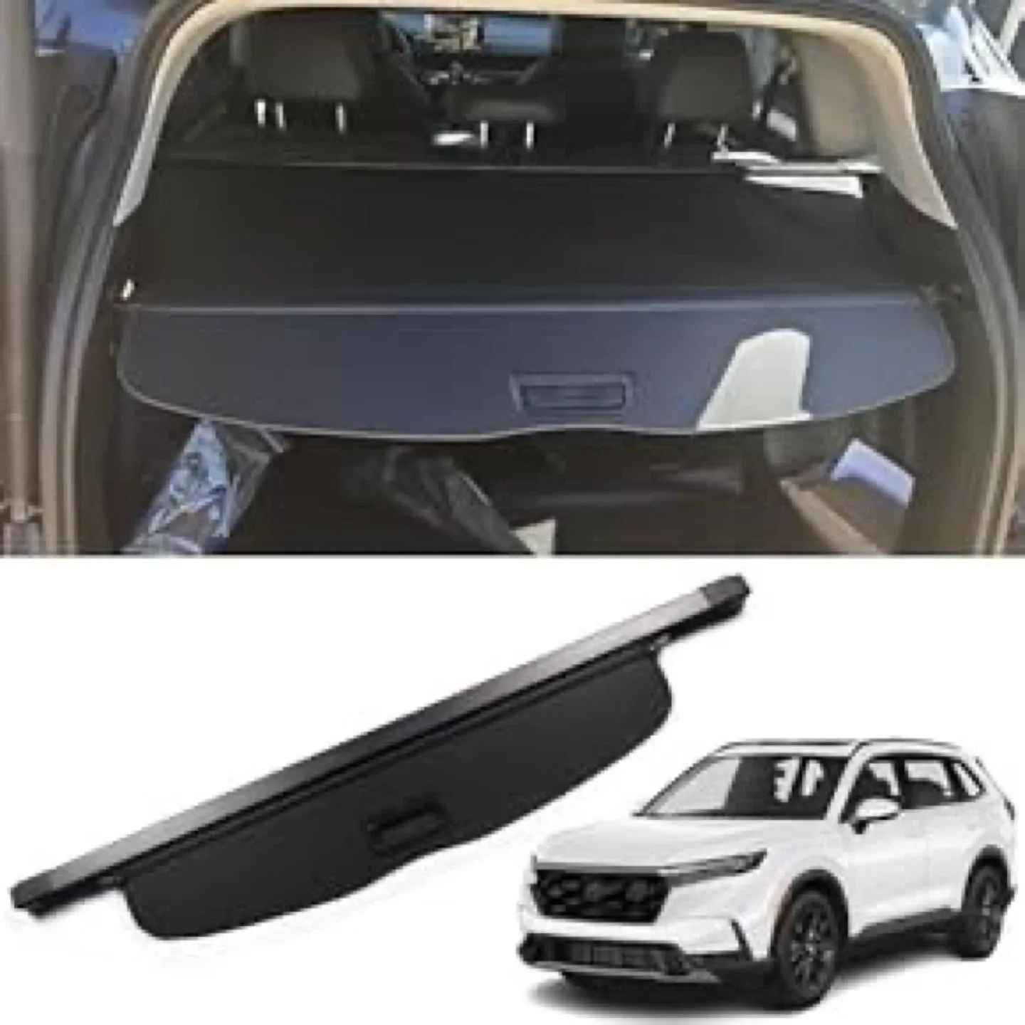 Honda CRV Cargo Cover - Black image indicator(3)
