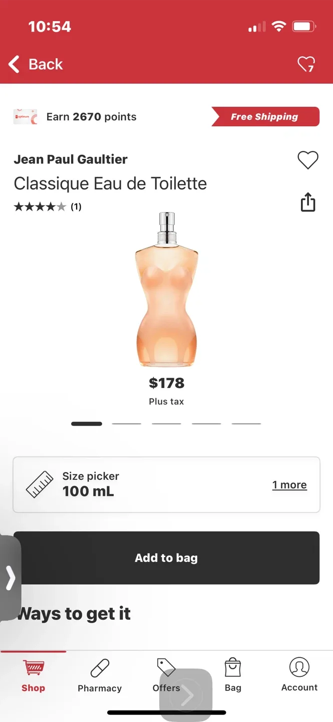 Jean Paul Gaultier Classique Eau de Toilette 100mL