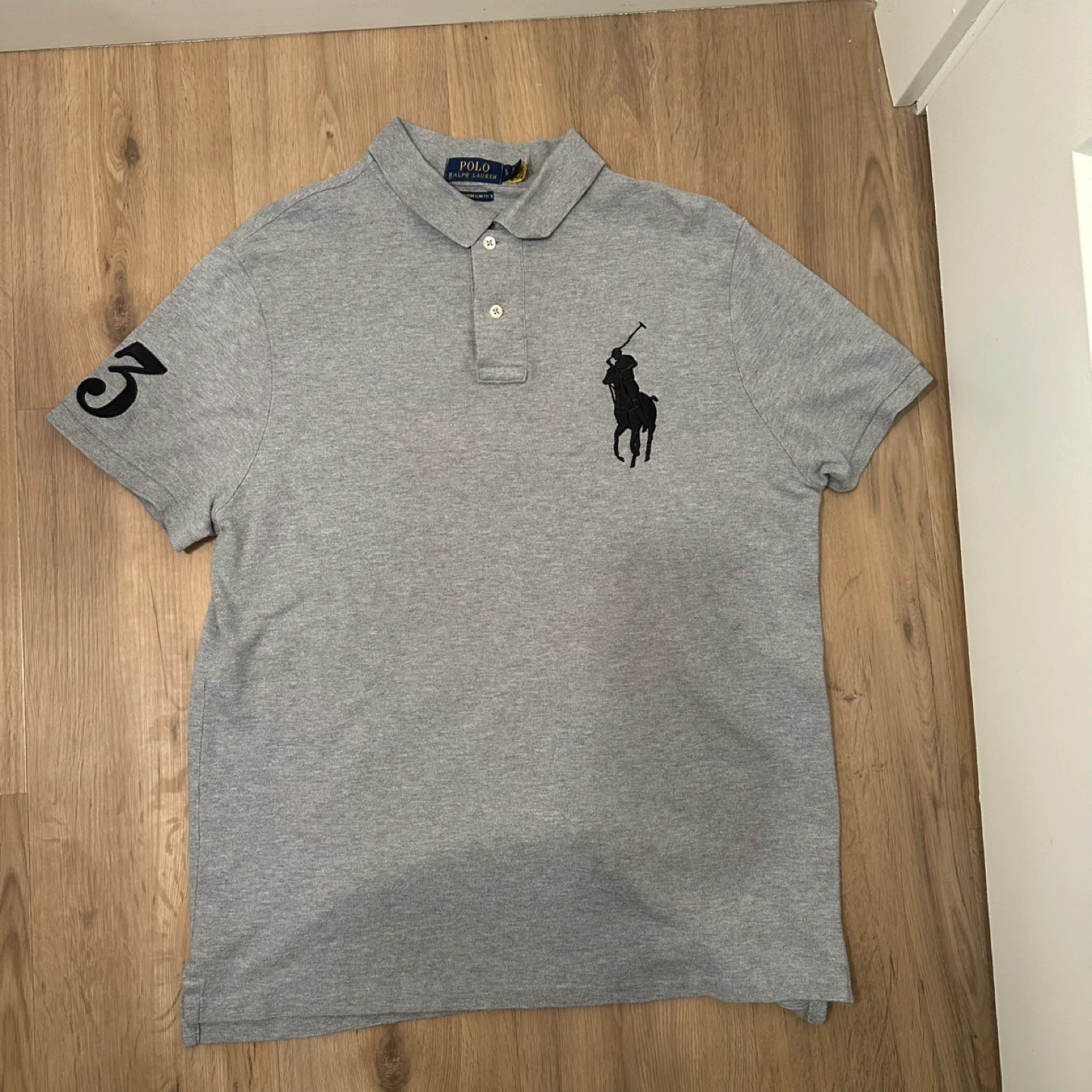 Polo Ralph Lauren Grey Polo Shirt - Size L
