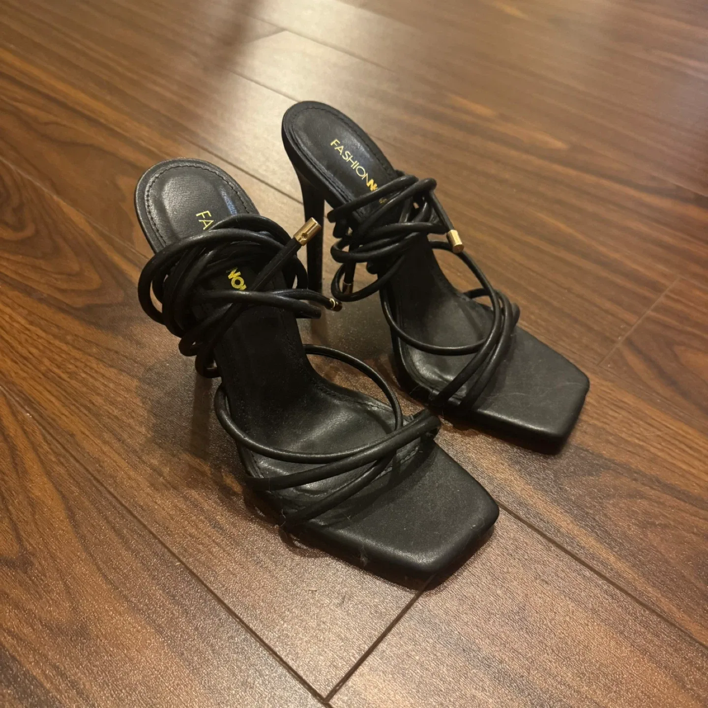 Fashion Nova Black Heels size 7 image indicator(4)