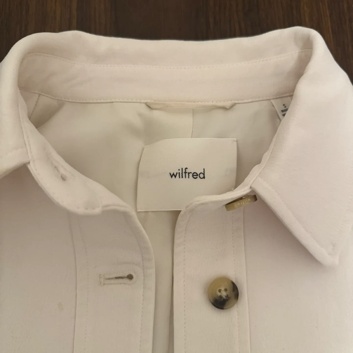 Wilfred Cream Cropped Jacket - Size Small image indicator(2)
