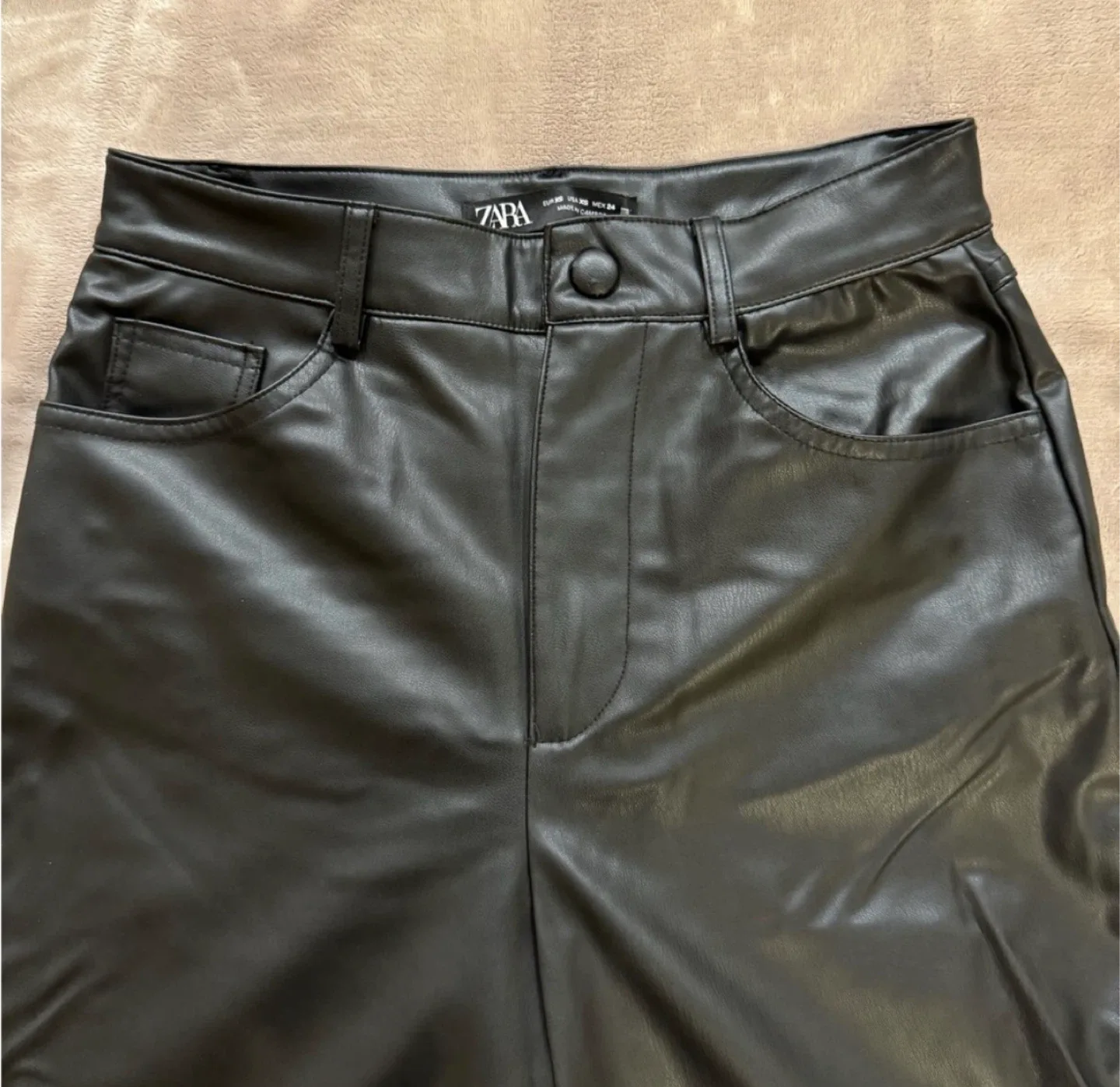 Zara Faux Leather Pants - XS image indicator(4)