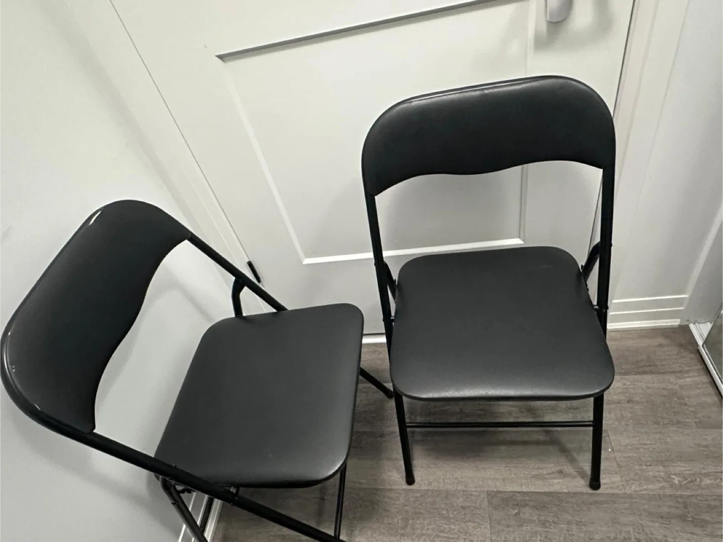 Folding Chairs - Set of 2 - Black