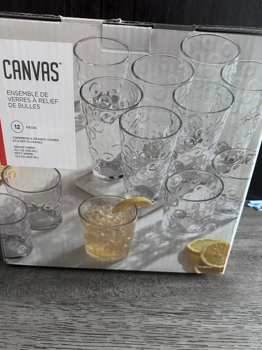 Canvas Relief Glass Set - 11 Pieces