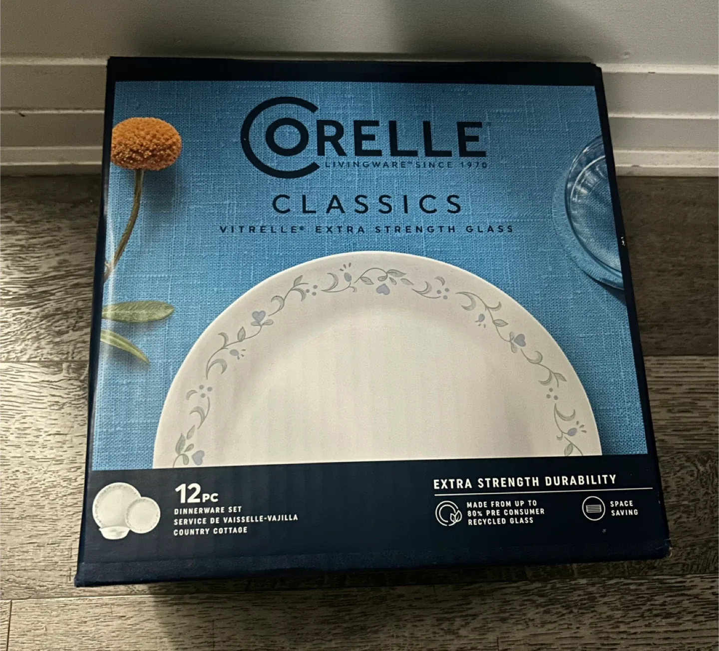 Corelle Classics Country Cottage 12-Piece Dinnerware Set