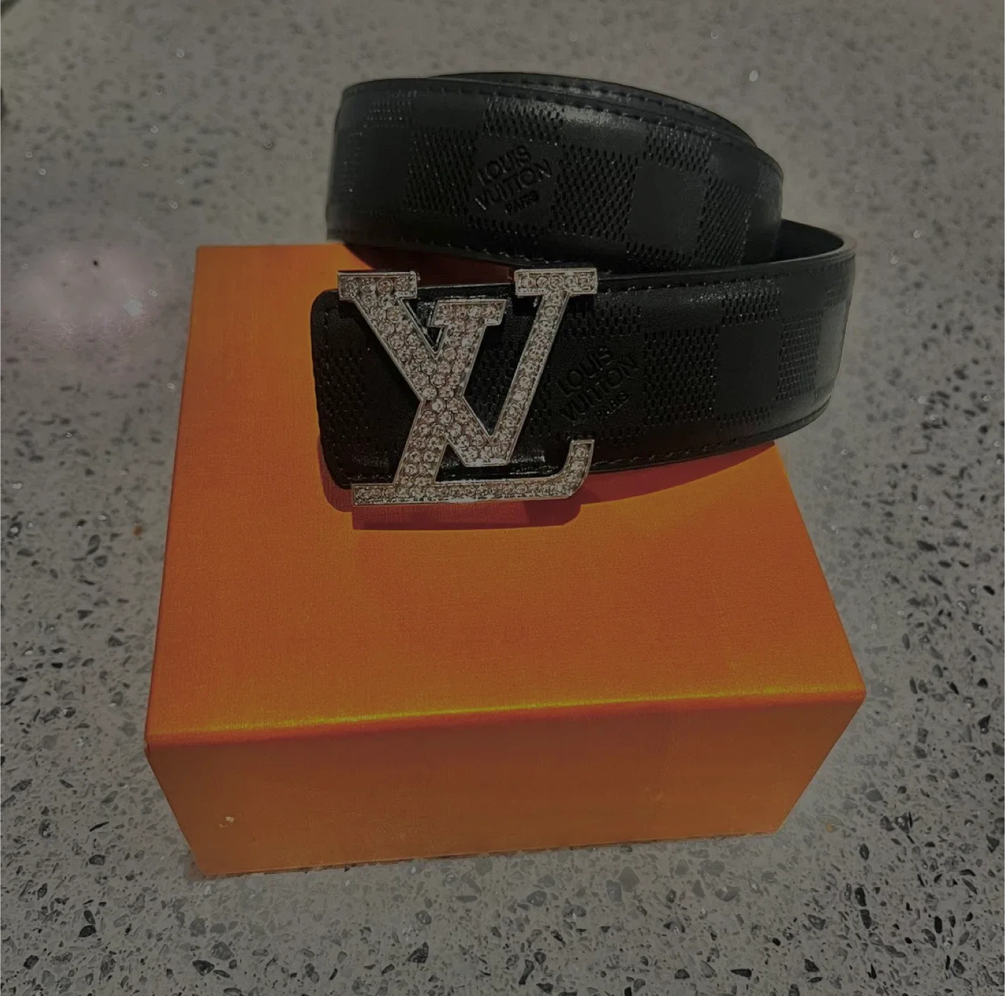 Louis Vuitton diamond Belt