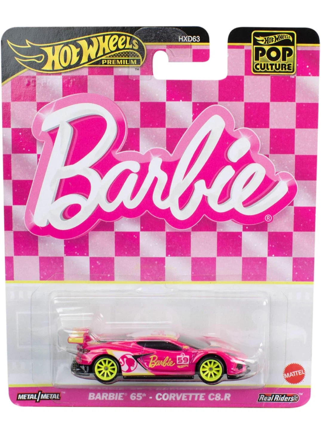 NEW Hot Wheels Premium Pop Culture Barbie 65th Corvette C8.R