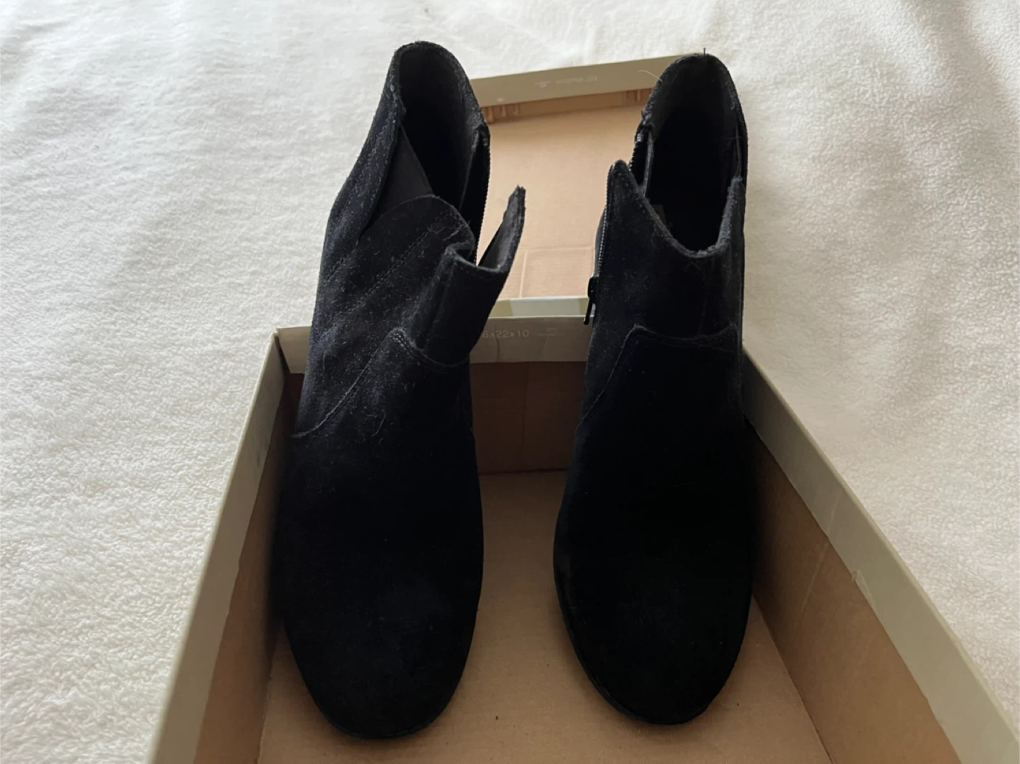 Clarks Black Suede Ankle Boots - Size 8.5 - photo 3