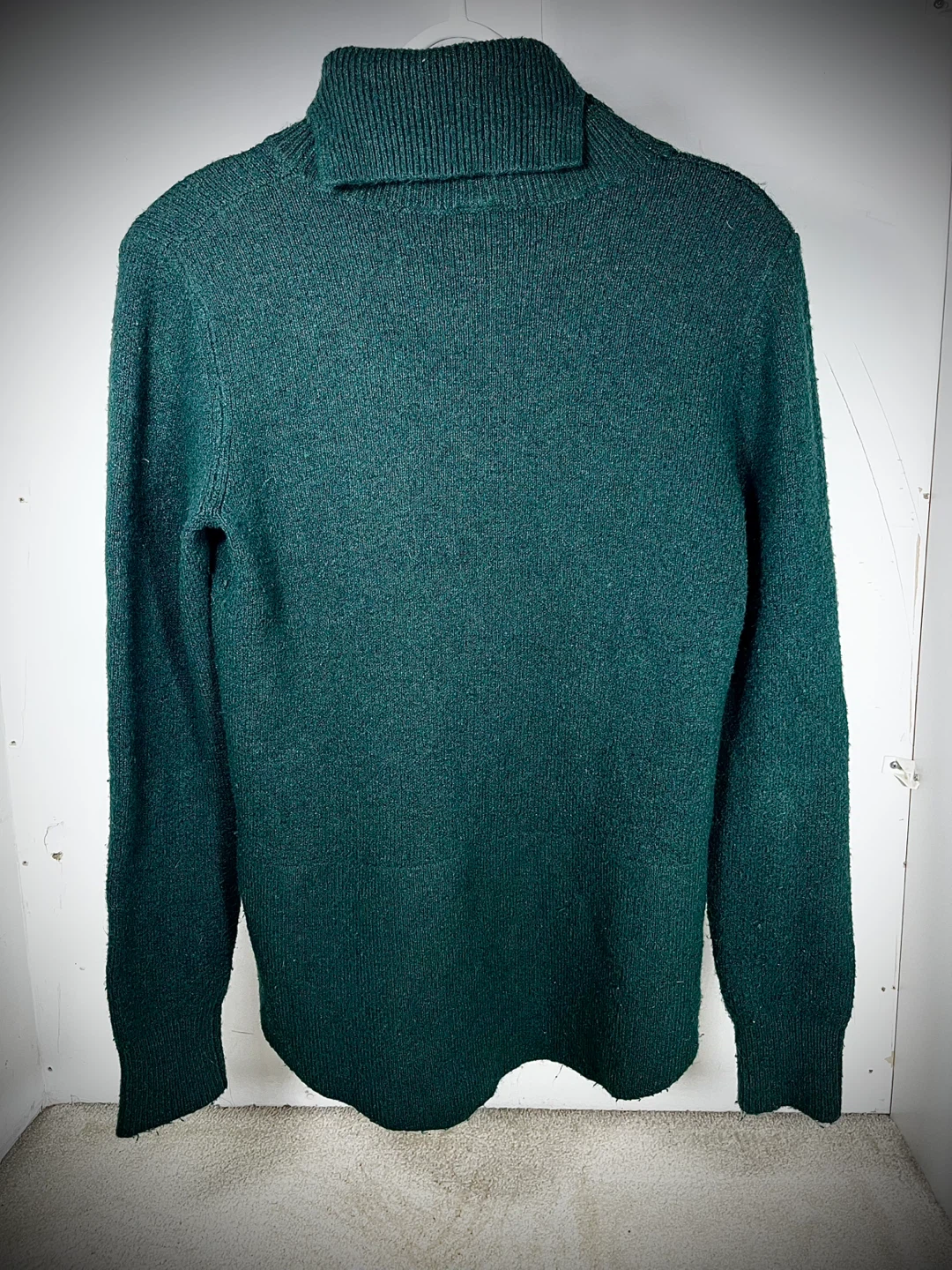 Bench. Green Turtleneck Sweater - Size XS - photo 3
