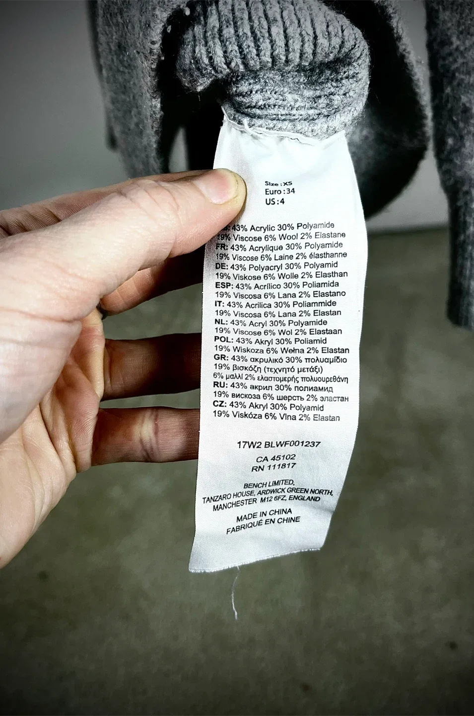 Bench Burgundy Softshell Jacket - Size S image indicator(4)