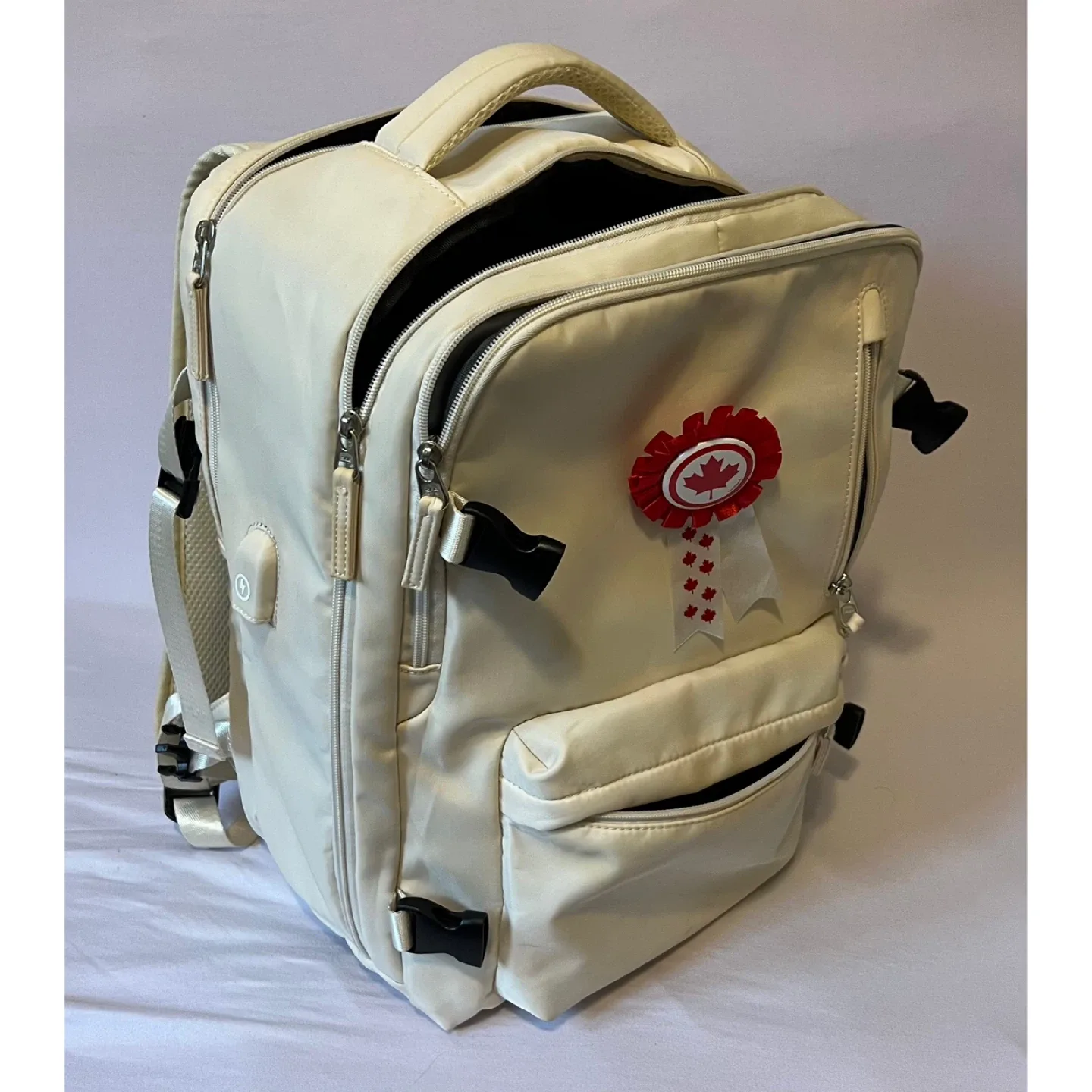 Large Beige Backpack