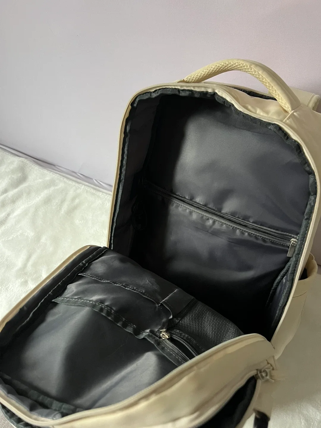 Large Beige Backpack image indicator(2)