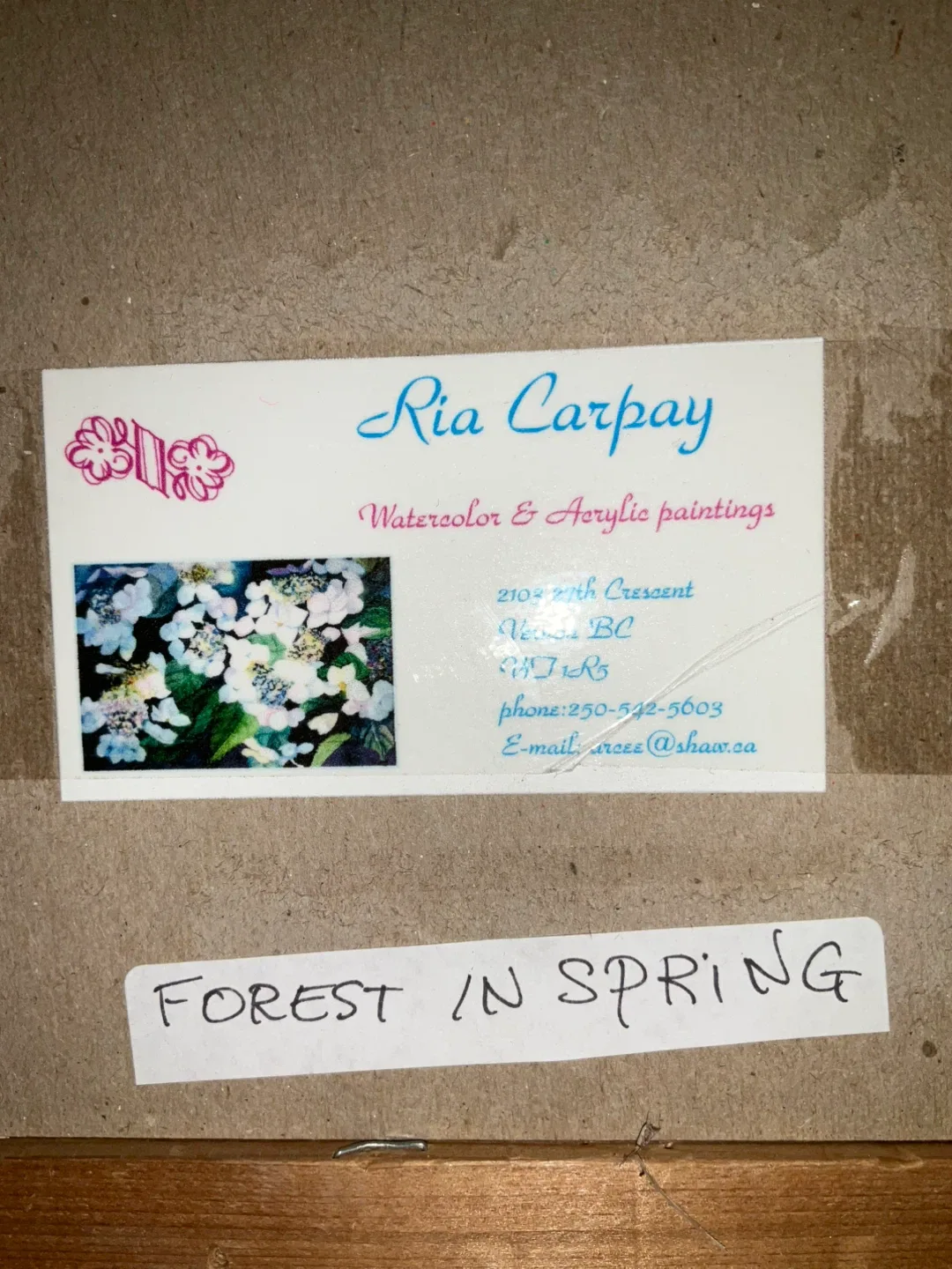 Ria Carpay "Forest in Spring" Painting image indicator(4)