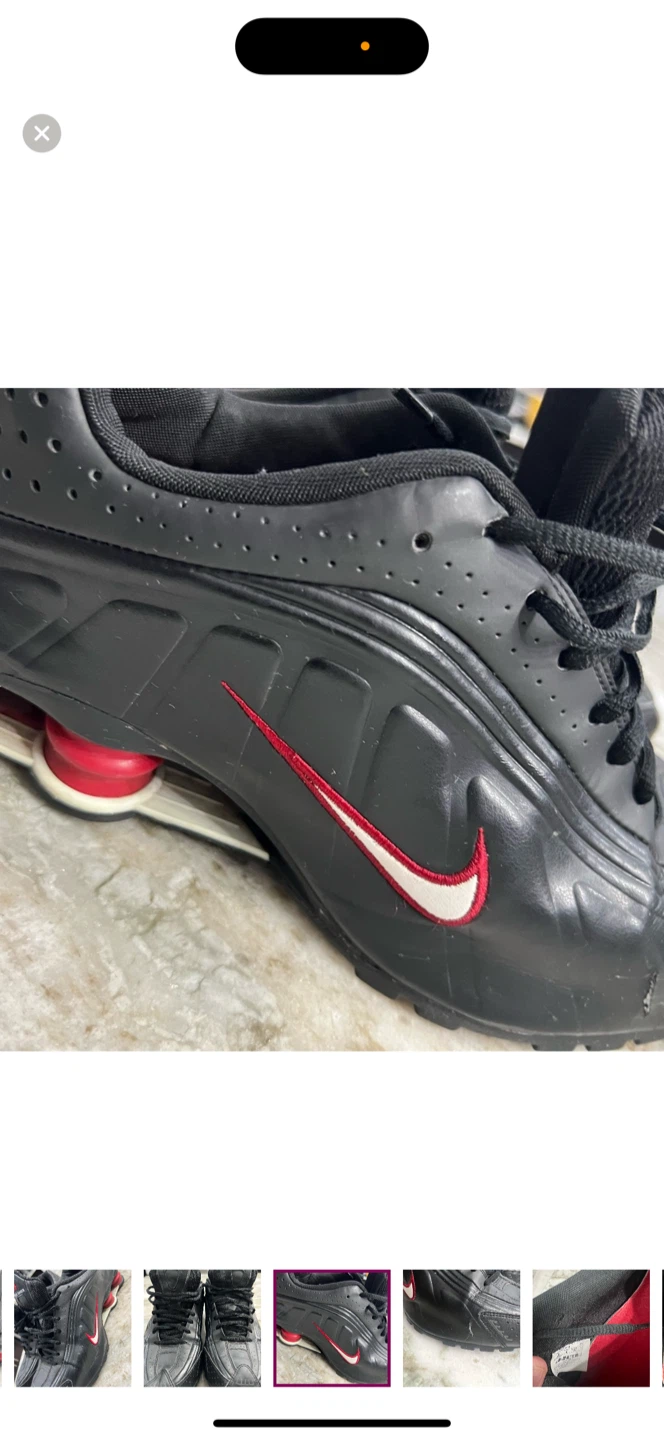 Nike Shox Black and Red Sneakers - photo 5