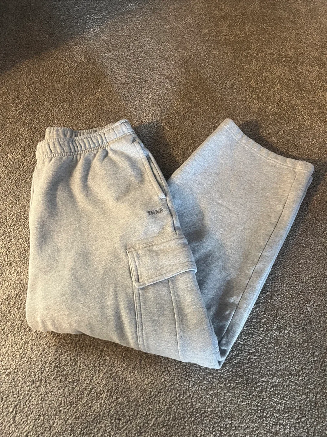 TNA Sweatfleece Cozy Fleece Mega Fit Cargo Pants - M