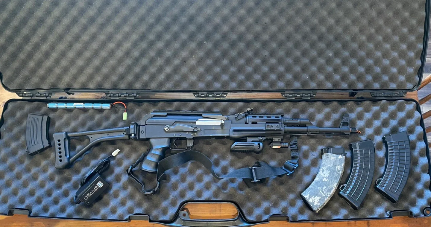 Airsoft AK Rifle with Accessories