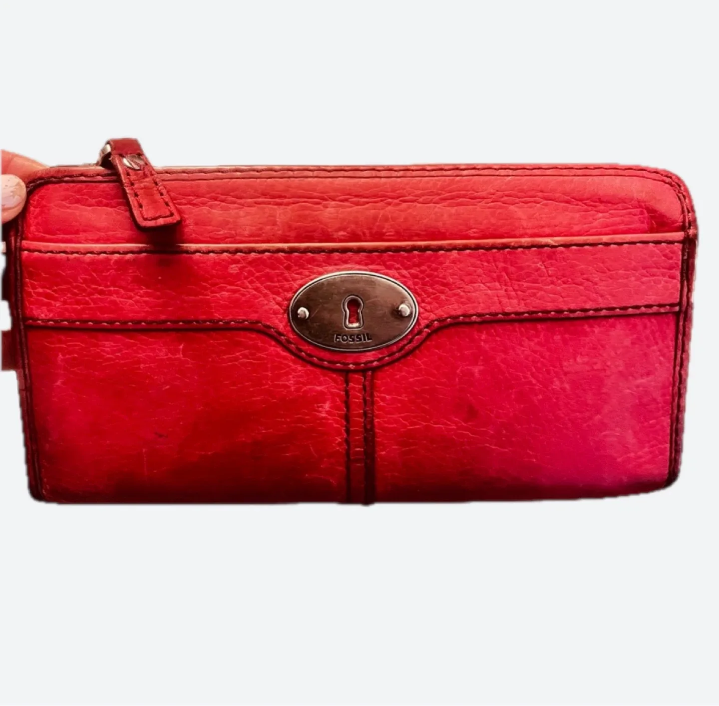 Fossil Red Leather Wallet image indicator(4)