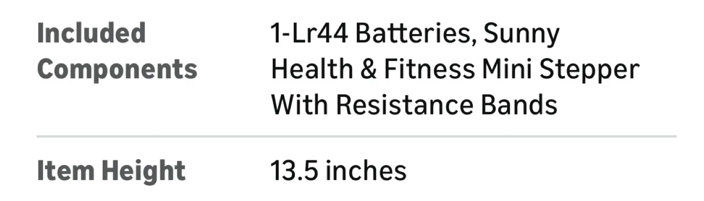 Sunny Health & Fitness Mini Stepper w/ Resistance Bands image indicator(4)