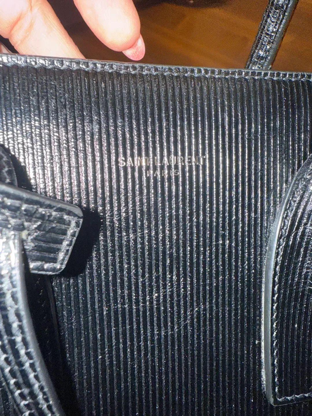 Saint Laurent Black Leather Tote Bag image indicator(3)