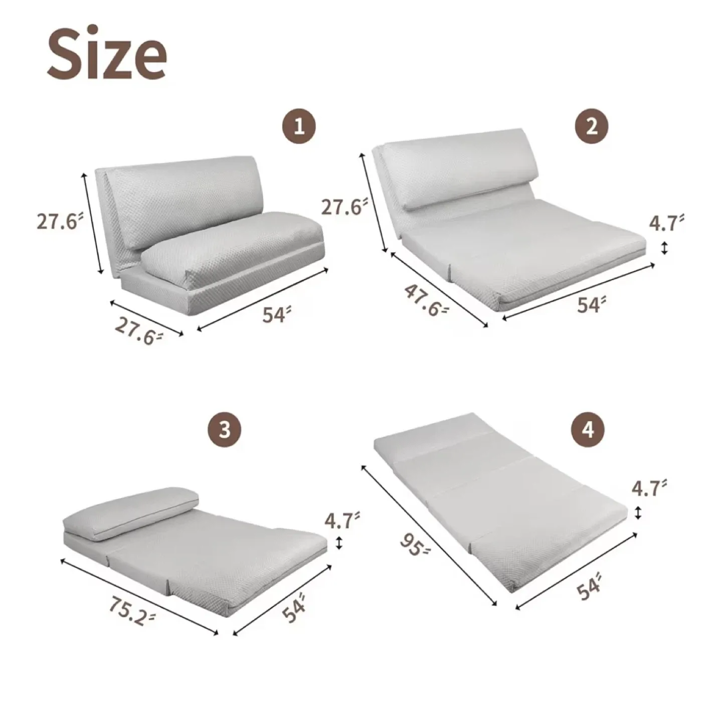 Foldable bed / couch image indicator(3)