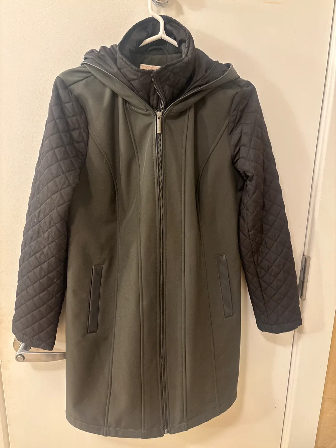 Michael Kors Women's Olive Green Jacket - Size M image indicator(6)