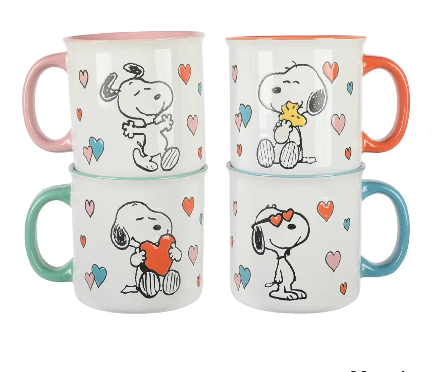Peanuts Snoopy Mothers Love Mug Set - 4 Large 21 oz Mugs image indicator(5)