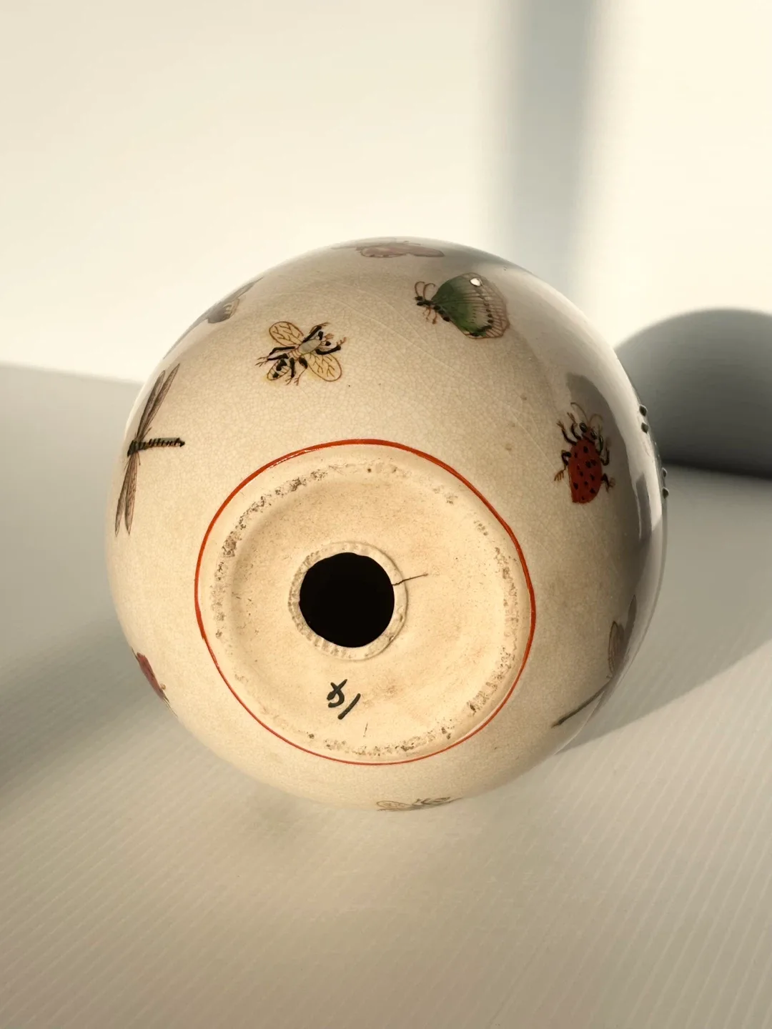 Ceramic insect decorative egg image indicator(3)