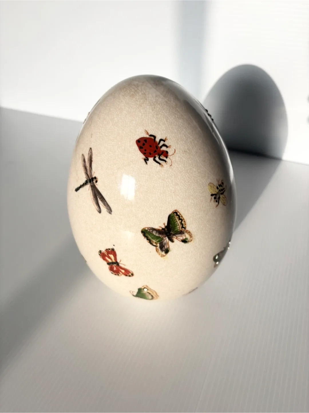 Ceramic insect decorative egg image indicator(2)