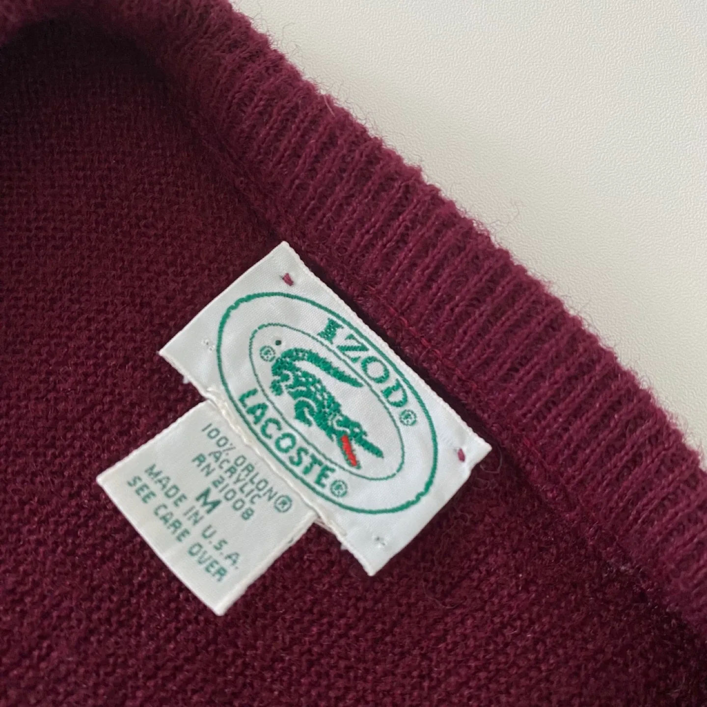 1990's Lacoste V-Neck Sweater image indicator(8)