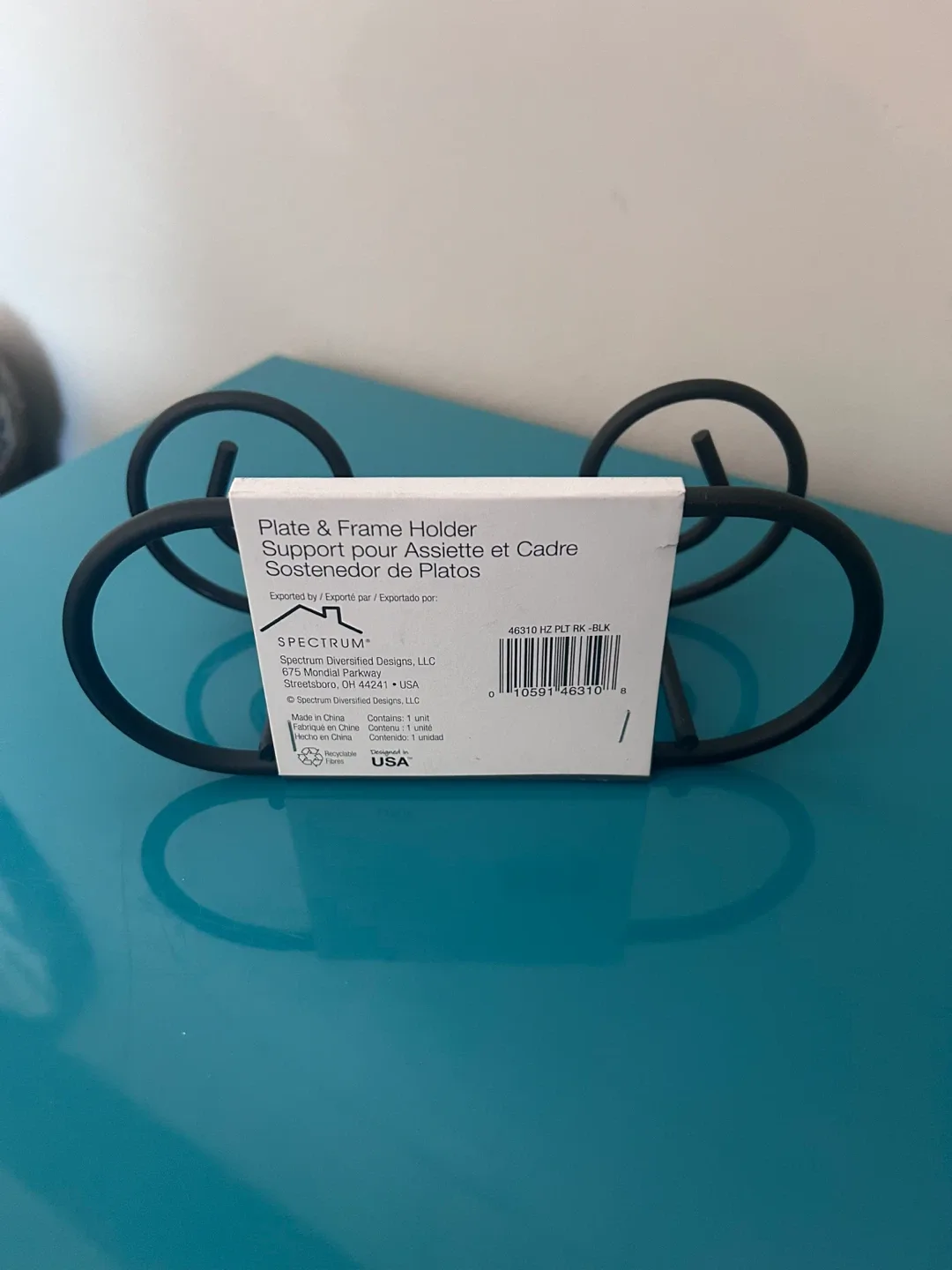 NEW Black Metal Plate & Frame Holders image indicator(2)