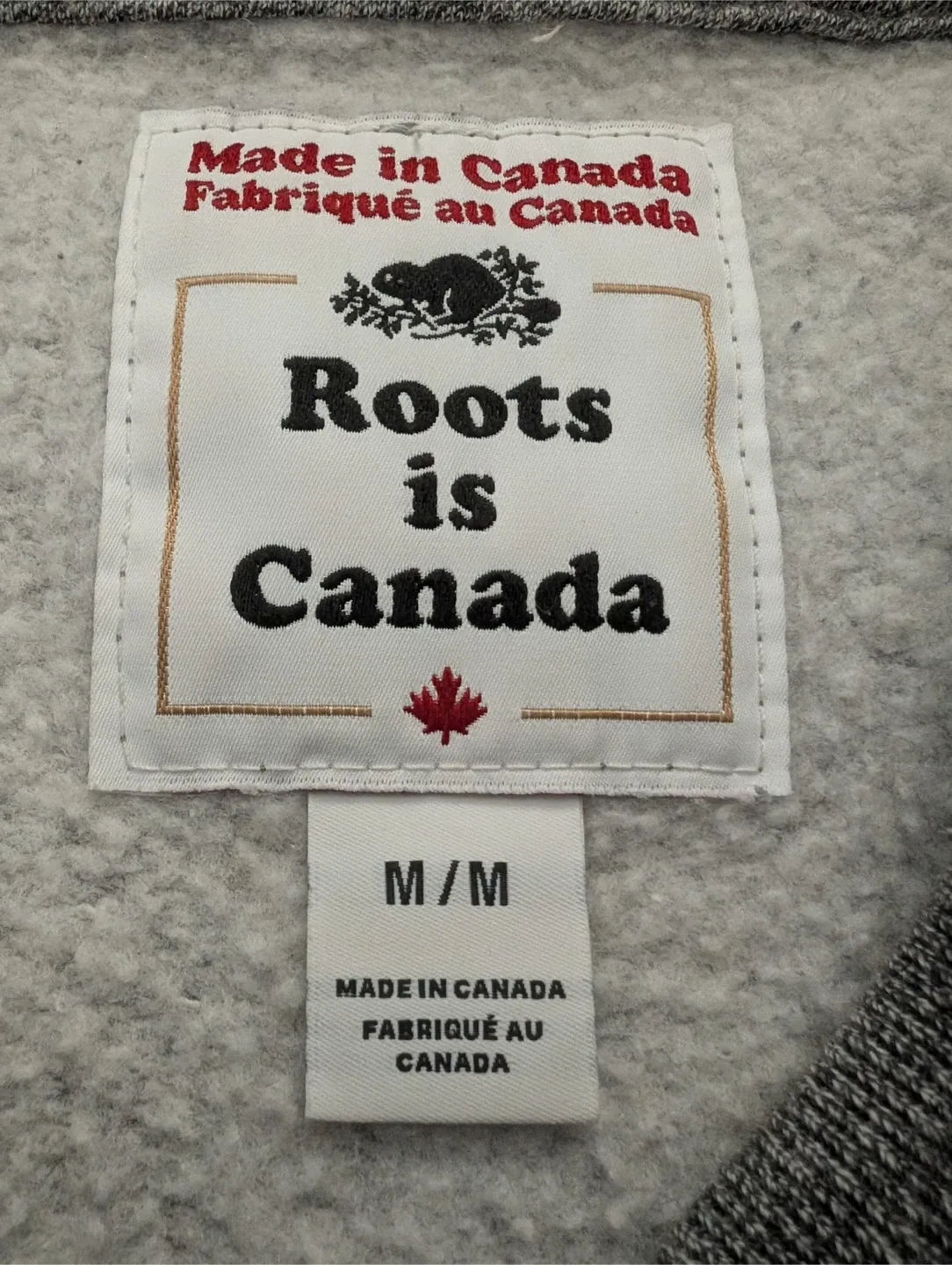 Roots Canada Grey Hoodie - Size M image indicator(4)