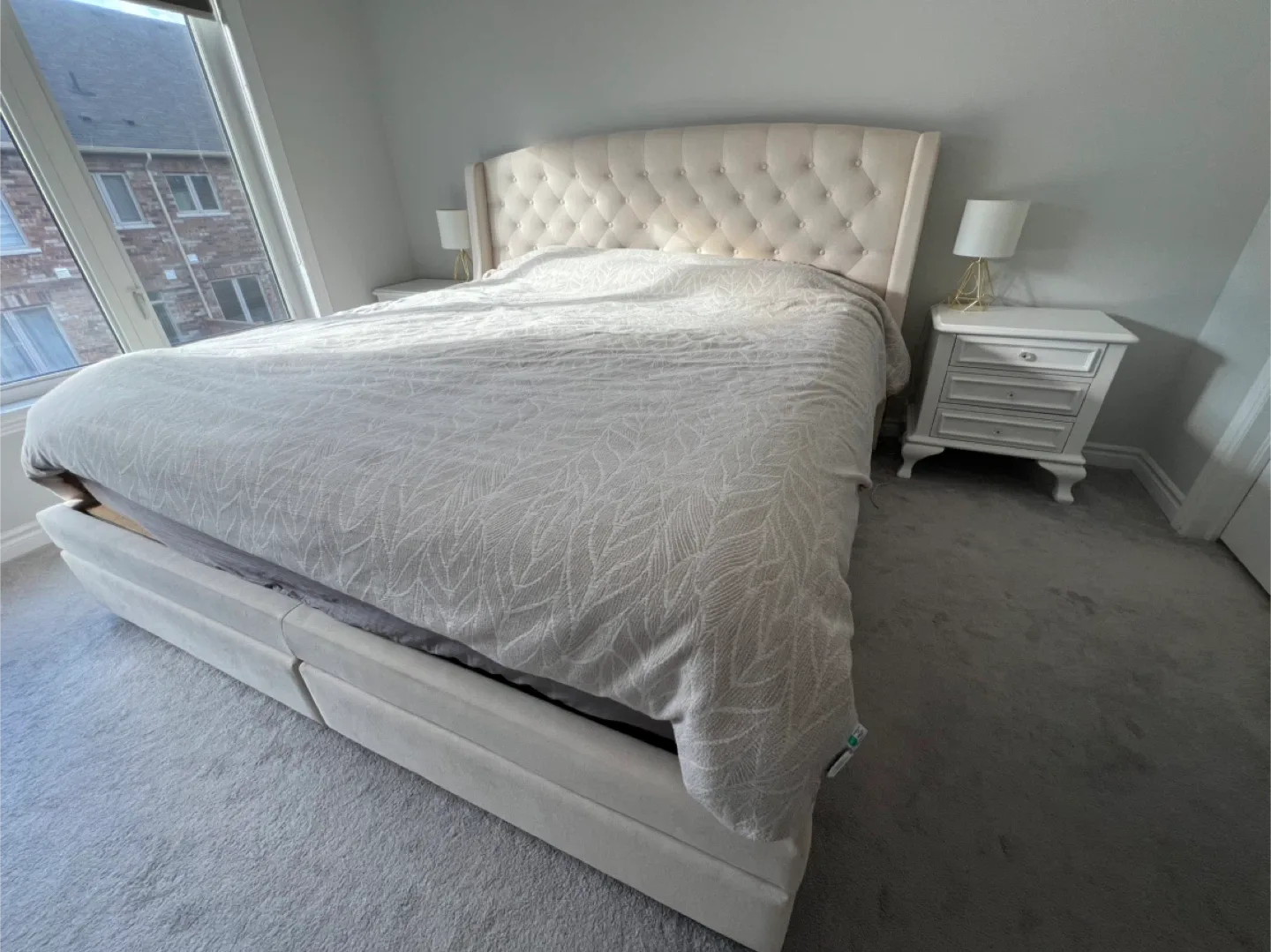 A king size bed frame from Structube