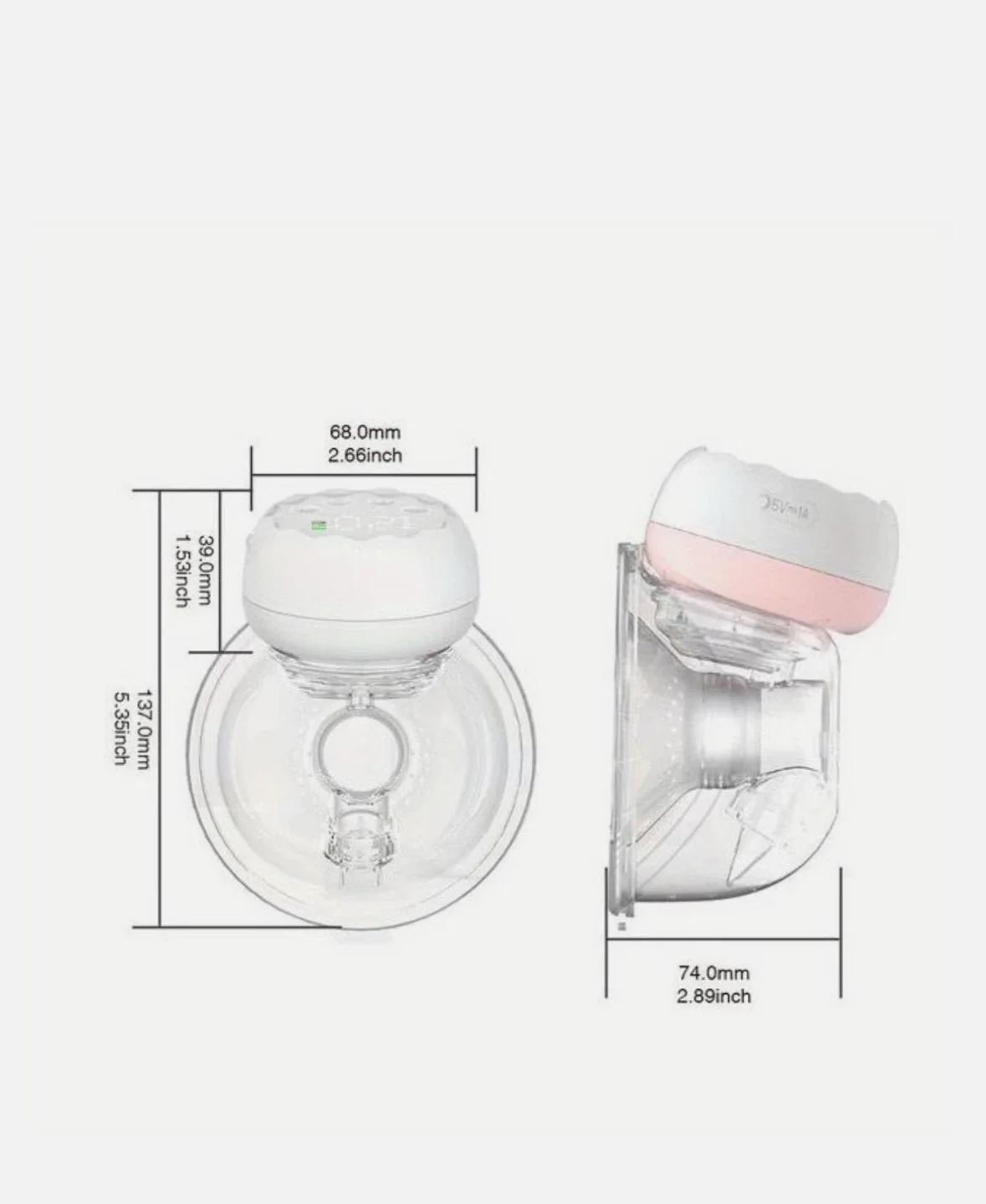 MY-379 Wearable Electric Breast Pump - 02 Pumps image indicator(2)