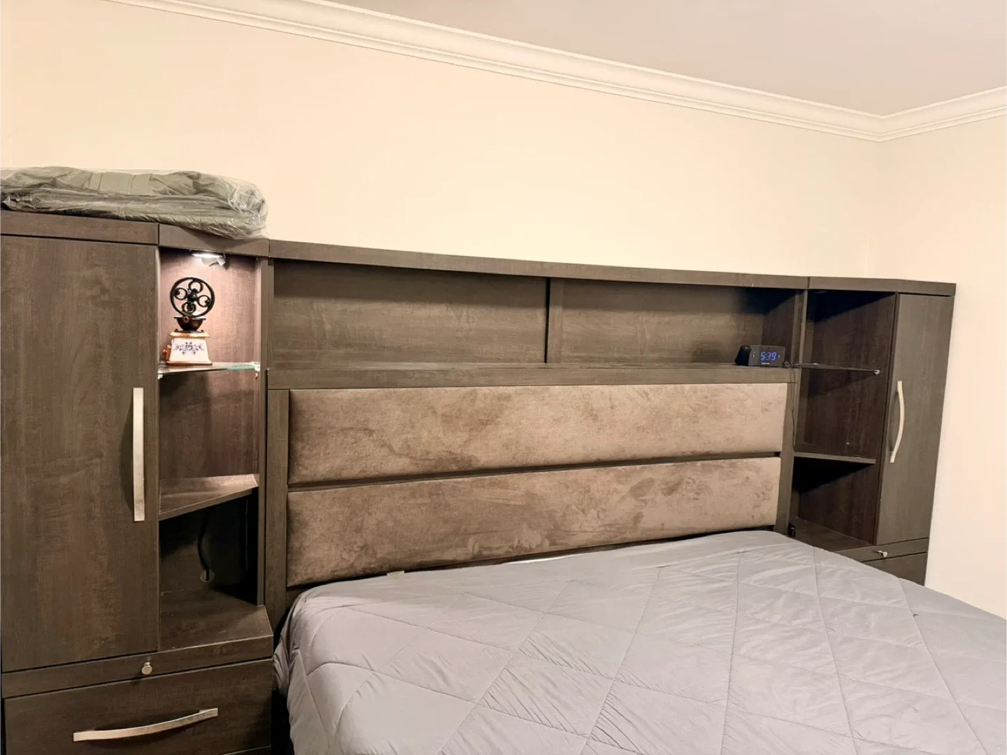 Headboard and Sidebed Storage (wall unit)