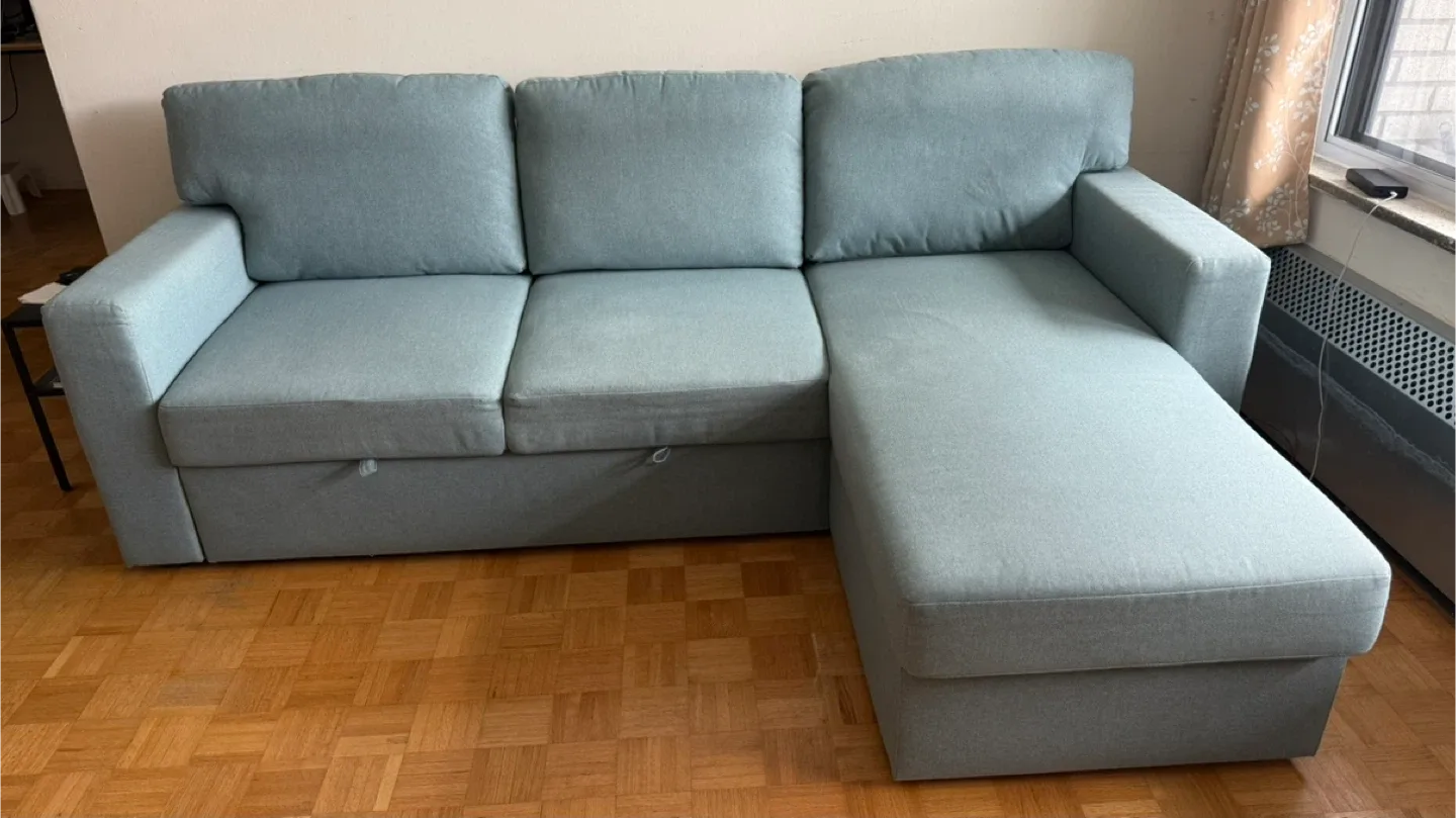 IKEA Friheten Sleeper Sectional - Light Turquoise image indicator(3)