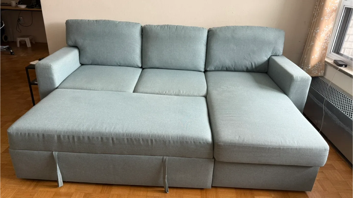 IKEA Friheten Sleeper Sectional - Light Turquoise image indicator(2)