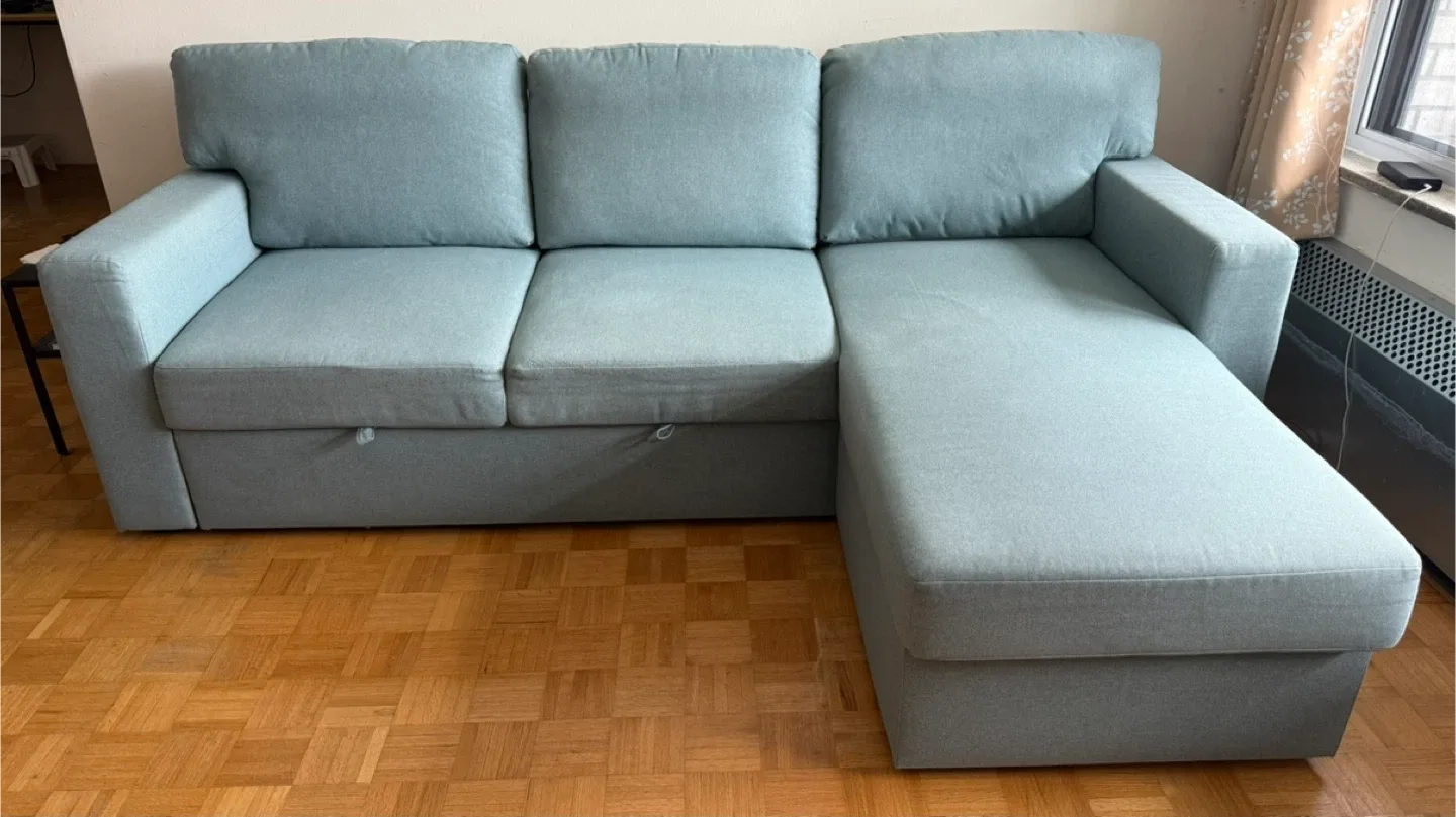 IKEA Friheten Sleeper Sectional - Light Turquoise image indicator(4)