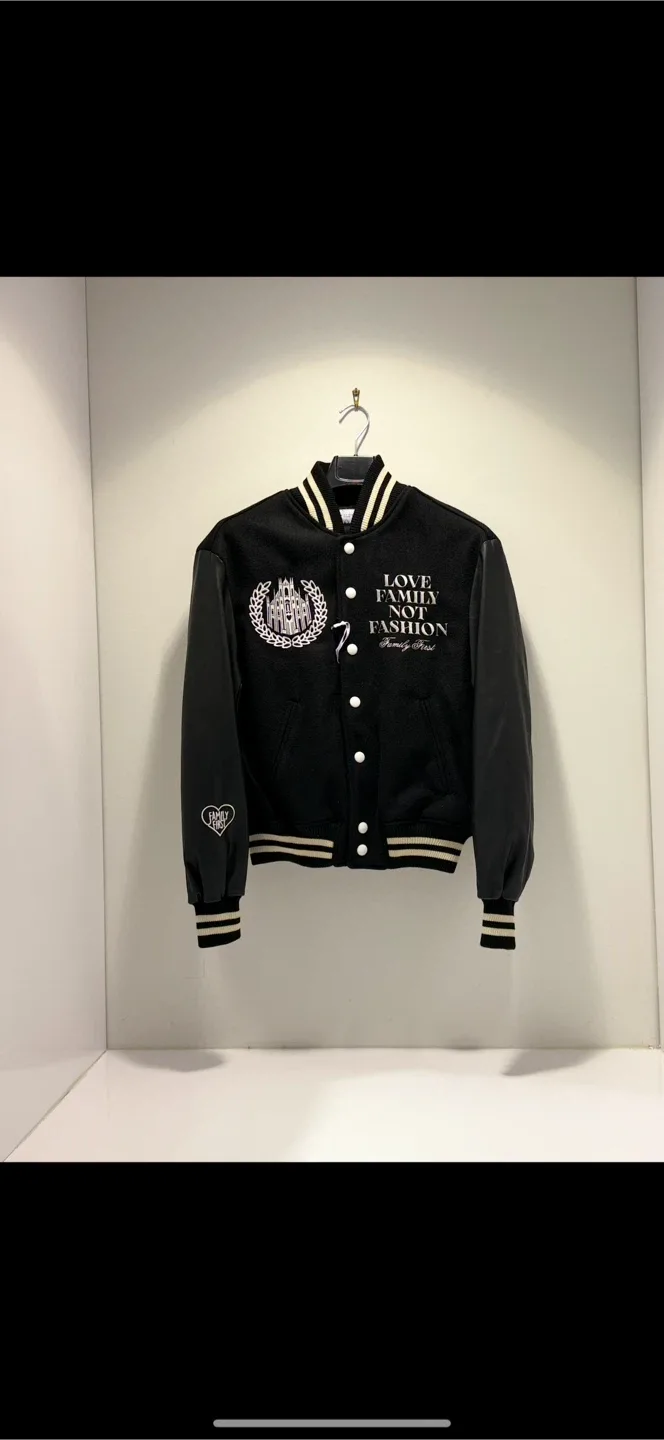 Love Family Not Fashion Varsity Jacket