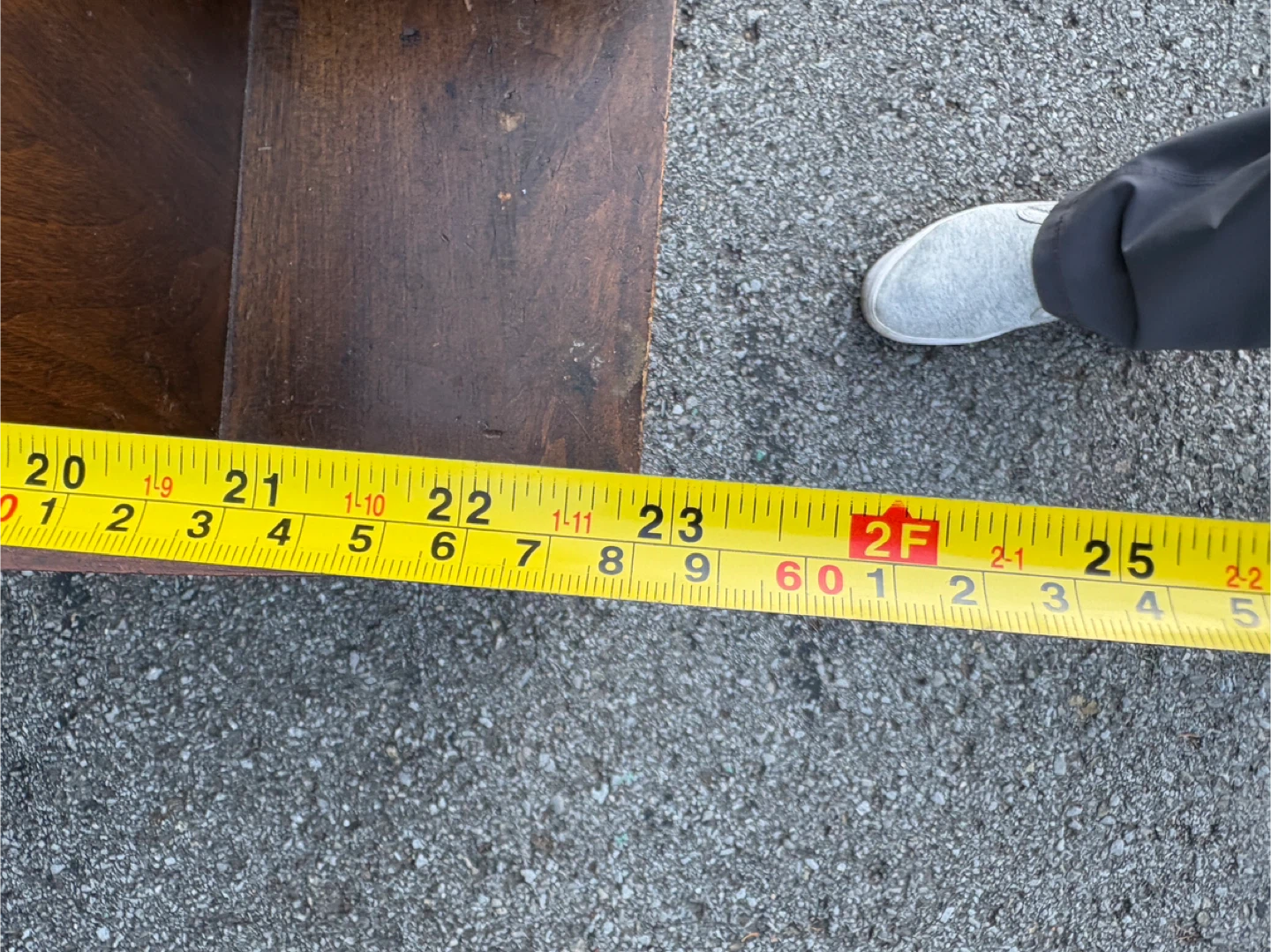 Small Wooden Side Table with double slide Drawer - photo 4
